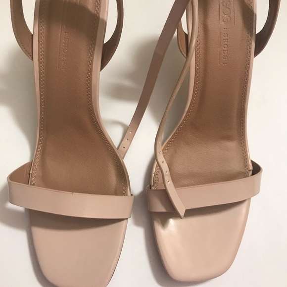 ASOS Shoes - NEW ASOS Nude Pink Ankle Strap Heels, Sz UK 6.5